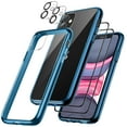 thumbnail image 1 of JETech 3 in 1 Case for iPhone 11 6.1-Inch, with 2-Pack Screen Protector and 2-Pack Camera Lens Protector, Full Coverage Tempered Glass Film, Shockproof Bumper Phone Cover (Navy), 1 of 7