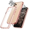 thumbnail image 1 of JETech 3 in 1 Case for iPhone 11 Pro Max 6.5-Inch, with 2-Pack Screen Protector Camera Lens Protector, Shockproof Bumper Phone Cover, Full Coverage Tempered Glass Film (Rose Gold), 1 of 7