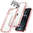 thumbnail image 1 of JETech 3 in 1 Case for iPhone 12 Pro 6.1-Inch, with 2-Pack Screen Protector and 2-Pack Camera Lens Protector, Full Coverage Tempered Glass Film, Shockproof Bumper Phone Cover (Rose Gold), 1 of 7
