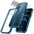 thumbnail image 1 of JETech 3 in 1 Case for iPhone 12 Pro 6.1-Inch, with 2-Pack Screen Protector and 2-Pack Camera Lens Protector, Full Coverage Tempered Glass Film, Shockproof Bumper Phone Cover (Navy), 1 of 7