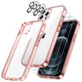 thumbnail image 1 of JETech 3 in 1 Case for iPhone 12 Pro Max 6.7-Inch, with 2-Pack Screen Protector and 2-Pack Camera Lens Protector, Full Coverage Tempered Glass Film, Shockproof Bumper Phone Cover (Rose Gold), 1 of 7