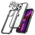 thumbnail image 1 of JETech 3 in 1 Case for iPhone 13 Pro 6.1-Inch, with 2-Pack Screen Protector and 2-Pack Camera Lens Protector, Full Coverage Tempered Glass Film, Shockproof Bumper Phone Cover (Black), 1 of 7