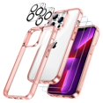 thumbnail image 1 of JETech 3 in 1 Case for iPhone 13 Pro 6.1-Inch, with 2-Pack Screen Protector and 2-Pack Camera Lens Protector, Full Coverage Tempered Glass Film, Shockproof Bumper Phone Cover (Rose Gold), 1 of 7