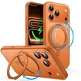 thumbnail image 1 of JETech 360 Degree Rotatable Ring Case for iPhone 17 Pro 6.3-Inch with Camera Control Button, Compatible with MagSafe (Orange), 1 of 7
