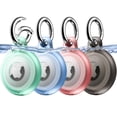 thumbnail image 1 of JETech 4 Pack Waterproof Case for AirTag 2nd/1st Generation (2026/2021) with Keychain, Air Tag Keyring Holder Cover (Black/Green/Pink/Blue), 1 of 6