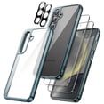 thumbnail image 1 of JETech 5 in 1 Case for Samsung Galaxy S24 5G with 2-Pack Each Tempered Glass Screen Protector and Camera Lens Protector, Non-Yellowing Shockproof Bumper Phone Cover (Dark Blue), 1 of 7
