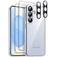 thumbnail image 1 of JETech 5 in 1 Case for Samsung Galaxy S25 5G with 2-Pack Each Tempered Glass Screen Protector and Camera Lens Protector, Non-Yellowing Shockproof Bumper Phone Cover (Clear), 1 of 7