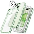 thumbnail image 1 of JETech 5 in 1 Case for iPhone 15 6.1-Inch with 2-Pack Each Tempered Glass Screen Protector and Camera Lens Protector, Non-Yellowing Shockproof Bumper Phone Cover (Green), 1 of 7
