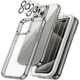 thumbnail image 1 of JETech 5 in 1 Case for iPhone 15 Pro Max 6.7-Inch with 2-Pack Each Tempered Glass Screen Protector and Camera Lens Protector, Non-Yellowing Shockproof Bumper Phone Cover (Natural Titanium), 1 of 7