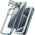 thumbnail image 1 of JETech 5 in 1 Case for iPhone 15 Pro Max 6.7-Inch with 2-Pack Each Tempered Glass Screen Protector and Camera Lens Protector, Non-Yellowing Shockproof Bumper Phone Cover (Blue), 1 of 7