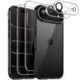 thumbnail image 1 of JETech 5 in 1 Case for iPhone 17 Air with 2 Pack Each Tempered Glass Screen Protectors and Camera Lens Protectors, Non-Yellowing Shockproof Bumper Phone Cover, 6.5-Inch Display (Black), 1 of 5