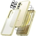 thumbnail image 1 of JETech 5 in 1 Matte Case for Samsung Galaxy S24+ / S24 Plus 5G with 2-Pack Screen Protector and Camera Lens Protector, Translucent Back Protective Phone Cover, Tempered Glass Film (Amber Yellow), 1 of 7
