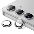 thumbnail image 1 of JETech Camera Lens Protector for Samsung Galaxy S24, 9H Tempered Glass Metal Individual Ring Cover, Easy Installation Tray, HD Clear, 1 Set (Marble Gray), 1 of 7