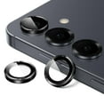 thumbnail image 1 of JETech Camera Lens Protector for Samsung Galaxy S25+ / S25 Plus 5G, 9H Tempered Glass Metal Individual Ring Cover, Easy Installation Tray, HD Clear, 1 Set (Black), 1 of 7