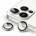 thumbnail image 1 of JETech Camera Lens Protector for iPhone 13 Pro 6.1-Inch and iPhone 13 Pro Max 6.7-Inch, 9H Tempered Glass Metal Individual Ring Cover, HD Clear, 3-Pack (Silver), 1 of 7