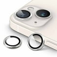 thumbnail image 1 of JETech Camera Lens Protector for iPhone 14 6.1-Inch and iPhone 14 Plus 6.7-Inch, 9H Tempered Glass Metal Individual Ring Cover, HD Clear, 2-Pack (Starlight), 1 of 7