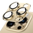 thumbnail image 1 of JETech Camera Lens Protector for iPhone 14 Pro 6.1-Inch and iPhone 14 Pro Max 6.7-Inch, Full Coverage 9H Tempered Glass Ring Cover, Matte Metal Plate, Case Friendly, 1-Pack (Gold), 1 of 7