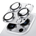 thumbnail image 1 of JETech Camera Lens Protector for iPhone 14 Pro 6.1-Inch and iPhone 14 Pro Max 6.7-Inch, Full Coverage 9H Tempered Glass Ring Cover, Matte Metal Plate, Case Friendly, 1-Pack (Silver), 1 of 7