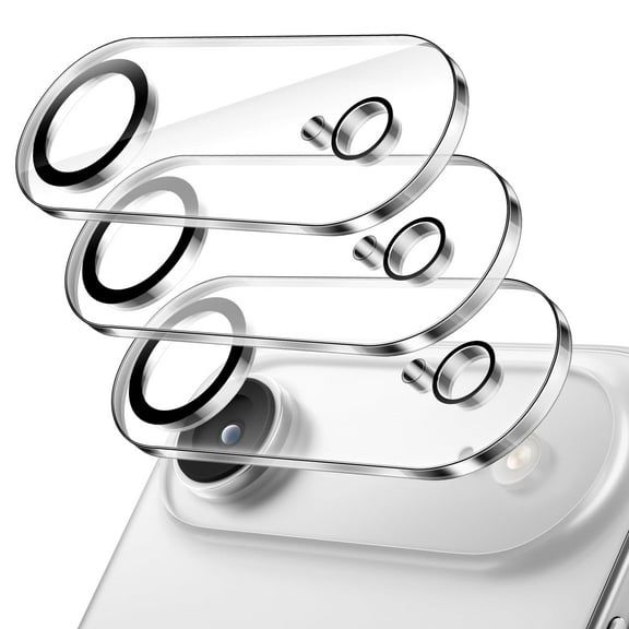 JETech Camera Lens Protector for iPhone 17 Air, 9H Tempered Glass, Anti-Scratch, Case Friendly, Does Not Affect Night Shots, HD Clear, 3-Pack, 6.5-Inch Display (Clear)