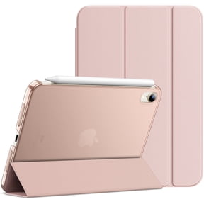 JETech Case Compatible with iPad Mini 6 (8.3-Inch, 2021 Model, 6th Generation), Slim Stand Hard Back Shell Smart Cover with Auto Wake/Sleep (Rose Gold)