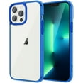 thumbnail image 1 of JETech Case Compatible with iPhone 13 Pro Max 6.7-Inch, Shockproof Phone Bumper Cover, Anti-Scratch Clear Back (Blue), 1 of 6