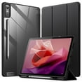 thumbnail image 1 of JETech Case for Lenovo Tab P12 12.7-Inch (2023 Model, TB370FU / TB371FU) with Stylus Holder, Clear Transparent Hard PC Back, Protective Tri-Fold Stand Slim Tablet Cover, Auto Wake/Sleep (Black), 1 of 6