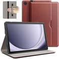 thumbnail image 1 of JETech Case for Samsung Galaxy Tab A9+ / A9 Plus 11-Inch 2023, PU Leather Business Folio Stand Protective Tablet Cover with Pocket & Straps, Multi-Angle Viewing, Auto Wake/Sleep (Brown), 1 of 6
