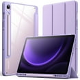 thumbnail image 1 of JETech Case for Samsung Galaxy Tab S10 FE / S9 FE 10.9-Inch with S Pen Holder, Clear Transparent Hard PC Back, Protective Tri-Fold Stand Tablet Cover, Auto Wake/Sleep (Light Purple), 1 of 6