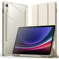 thumbnail image 1 of JETech Case for Samsung Galaxy Tab S9 11-Inch with S Pen Holder, Clear Transparent PC Back, Shockproof Tri-Fold Stand Tablet Cover, Auto Wake/Sleep (Beige), 1 of 6