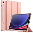 thumbnail image 1 of JETech Case for Samsung Galaxy Tab S9 11 Inch with S Pen Holder, Soft TPU Tri-Fold Stand Protective Tablet Cover, Support S Pen Charging, Auto Wake/Sleep (Rose Gold), 1 of 6