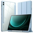 thumbnail image 1 of JETech Case for Samsung Galaxy Tab S9 FE+ / S9 FE Plus 12.4-Inch with S Pen Holder, Clear Transparent Hard PC Back, Protective Tri-Fold Stand Tablet Cover, Auto Wake/Sleep (Light Blue), 1 of 6