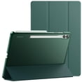 thumbnail image 1 of JETech Case for Samsung Galaxy Tab S9 FE+ / S9 FE Plus 12.4-Inch, Slim Translucent Back Tri-Fold Stand Protective Tablet Cover, Support S Pen Charging, Auto Wake/Sleep (Midnight Green), 1 of 7