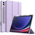 thumbnail image 1 of JETech Case for Samsung Galaxy Tab S9 Plus 12.4 Inch with S Pen Holder, Soft TPU Tri-Fold Stand Protective Tablet Cover, Support S Pen Charging, Auto Wake/Sleep (Light Purple), 1 of 6