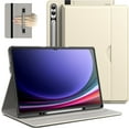 thumbnail image 1 of JETech Case for Samsung Galaxy Tab S9 Ultra 14.6-Inch with S Pen Holder, PU Leather Business Folio Stand Protective Tablet Cover with Pocket & Straps, Auto Wake/Sleep, Multi-Angle Viewing (Beige), 1 of 6