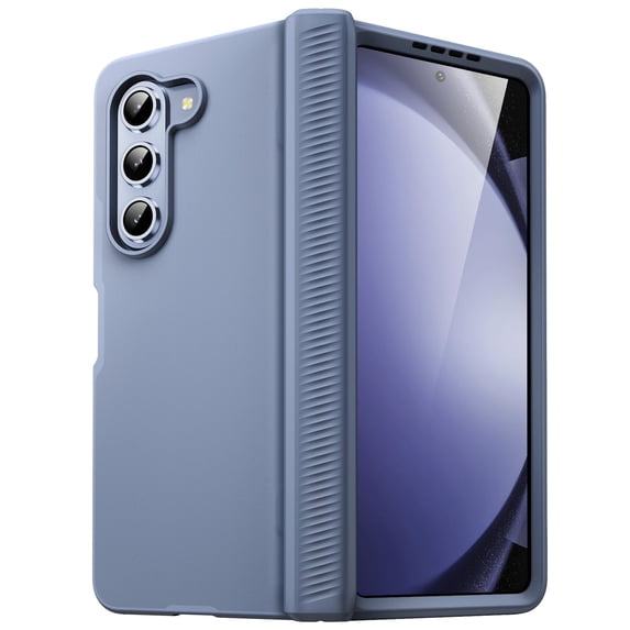 JETech Case for Samsung Galaxy Z Fold 5 2023 with Hinge Protection, Heavy Duty Rugged Protective Hard PC Phone Cover, Anti-Fingerprint Matte Finish (Blue)