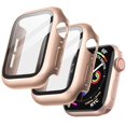 thumbnail image 1 of JETech Case with Screen Protector Compatible with Apple Watch SE (2022/2020) /Series 6 5 4 44mm, Overall Protective Cover, Built-in Tempered Glass Film High Sensitivity, 2 Pack (Gold), 1 of 6