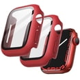thumbnail image 1 of JETech Case with Screen Protector Compatible with Apple Watch Series 9 8 7 45mm, Overall Protective Cover, Built-in Tempered Glass Film High Sensitivity, 2 Pack (Red), 1 of 6
