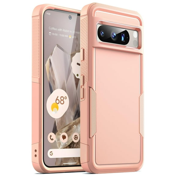JETech Case for Google Pixel 8 Pro 6.7-Inch 2023, Heavy Duty Dual-Layer Protection, Rugged Tough Shockproof Phone Cover with Matte Design (Rose)