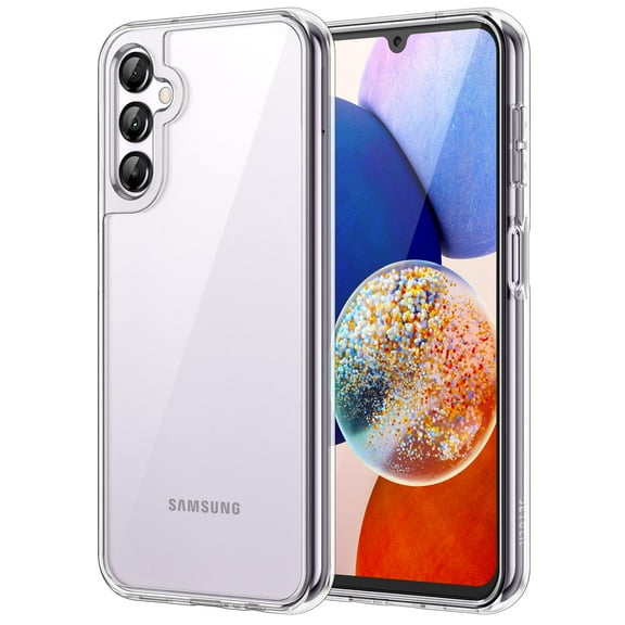 JETech Case for Samsung Galaxy A14 4G/5G 6.6-Inch, Non-Yellowing Shockproof Bumper Protective Phone Cover, Anti-Scratch Hard PC Back (Clear)