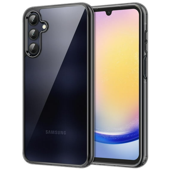 JETech Case for Samsung Galaxy A25 5G 6.5-Inch, Non-Yellowing Shockproof Bumper Protective Phone Cover, Anti-Scratch Hard PC Back (Black)