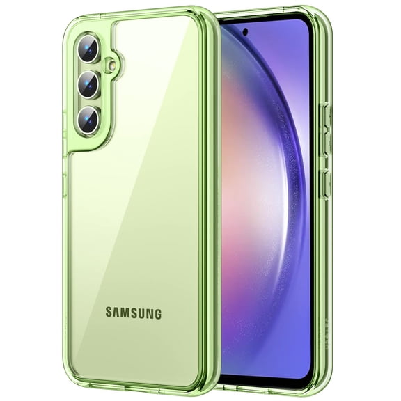 JETech Case for Samsung Galaxy A54 5G 6.4-Inch, Non-Yellowing Shockproof Bumper Protective Phone Cover, Anti-Scratch Hard PC Back (Lime)