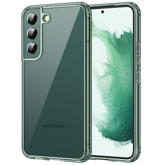JETech Case for Samsung Galaxy S22 5G 6.1-Inch, Non-Yellowing Shockproof Bumper Protective Phone Cover, Anti-Scratch Hard PC Back (Green)