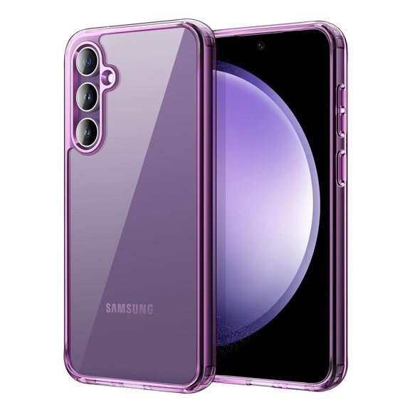 JETech Case for Samsung Galaxy S23 FE 6.4-Inch, Non-Yellowing Shockproof Bumper Protective Phone Cover, Anti-Scratch Hard PC Back (Deep Purple)