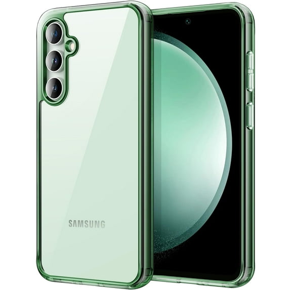 JETech Case for Samsung Galaxy S23 FE 6.4-Inch, Non-Yellowing Shockproof Bumper Protective Phone Cover, Anti-Scratch Hard PC Back (Green)