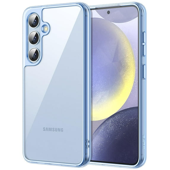 JETech Case for Samsung Galaxy S24 5G, Non-Yellowing Shockproof Bumper Protective Phone Cover, Anti-Scratch Hard PC Back (Sapphire Blue)