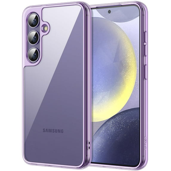 JETech Case for Samsung Galaxy S24+ / S24 Plus 5G, Non-Yellowing Shockproof Bumper Protective Phone Cover, Anti-Scratch Hard PC Back (Purple)