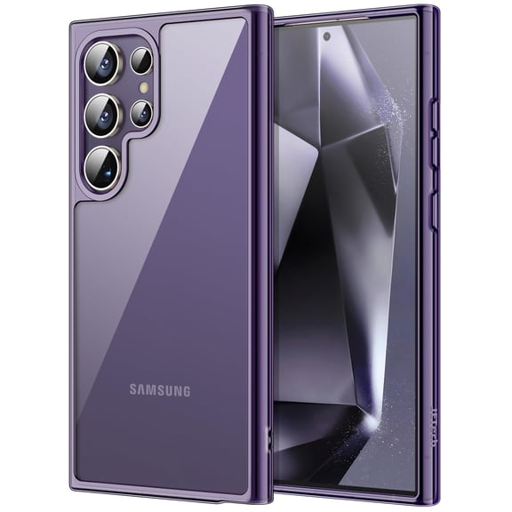 JETech Case for Samsung Galaxy S24 Ultra 5G, Non-Yellowing Shockproof Bumper Protective Phone Cover, Anti-Scratch Hard PC Back (Titanium Violet)