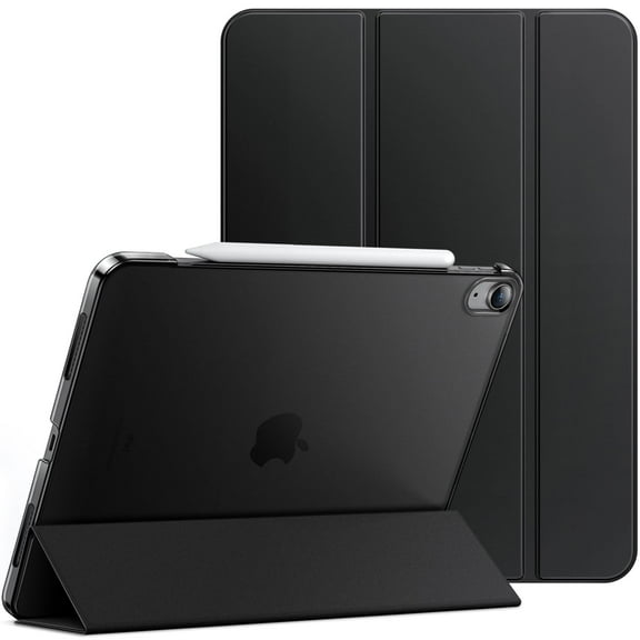 JETech Case for iPad Air 13-Inch M3/M2 (2025/2024), Slim Stand Hard Back Shell Smart Cover with Auto Wake/Sleep (Black)