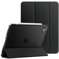 JETech Case for iPad Pro 11-Inch M5/M4 2025/2024 (6th/5th Generation), Slim Stand Hard Back Shell Smart Cover with Auto Wake/Sleep (Black)