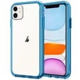 thumbnail image 1 of JETech Case for iPhone 11, 6.1-Inch, Shockproof Bumper Cover, Anti-Scratch Clear Back (Blue), 1 of 6